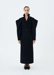 Eternal Coat with an architectural silhouette