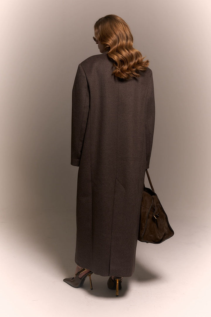 Arapkhanova Oversize coat brown