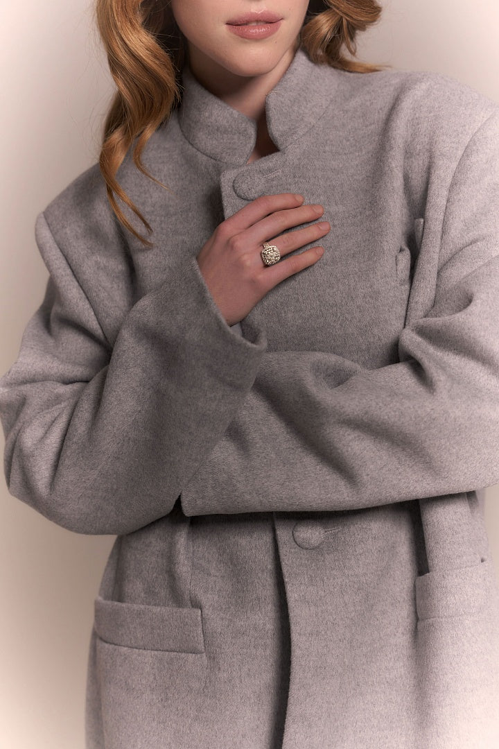 Arapkhanova Oversize coat grey
