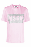 MSGM Light pink cotton T-shirt