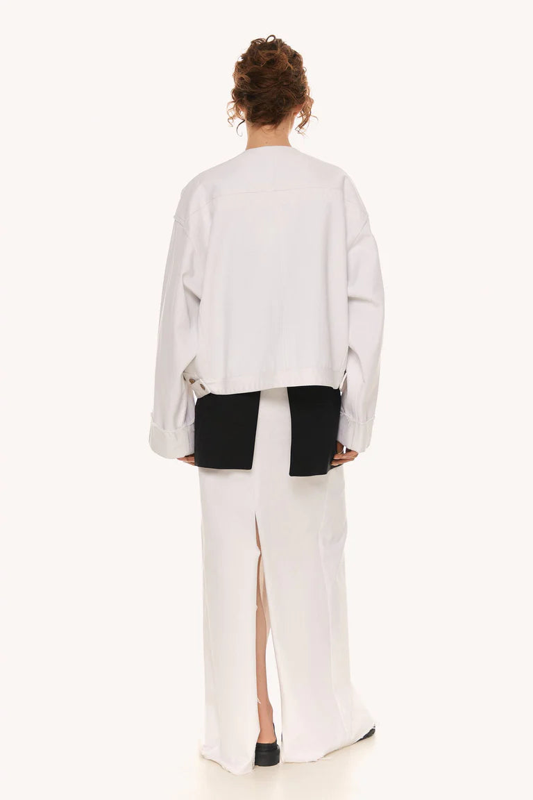 LITKOVSKA DENIM WHITE JACKET
