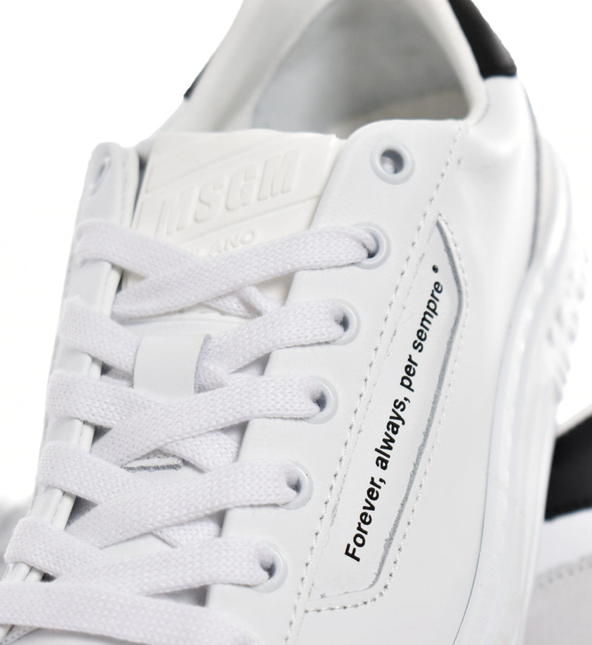 MSGM WOMAN'S WHITE SNEAKERS