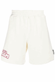 MSGM MAN'S COTTON CREAM SHORTS