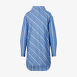 Back Open Stripe Shirts Dress
