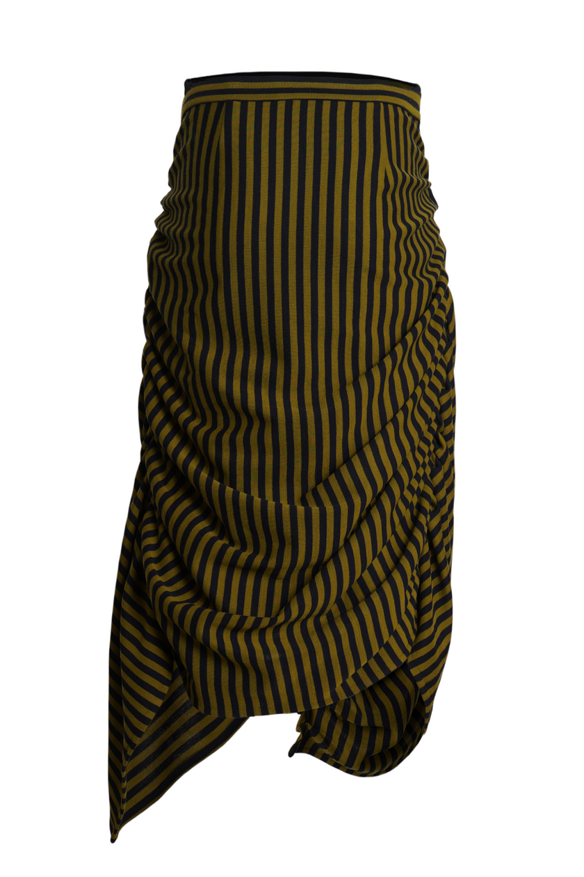 Torba Wrap striped skirt