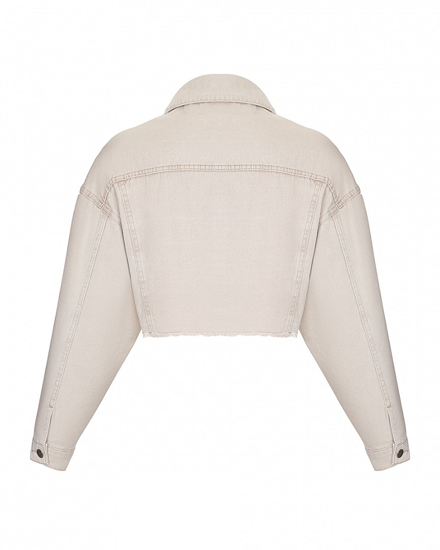 Arapkhanovi Cropped denim overshirt