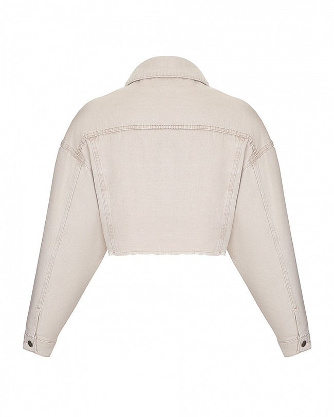 Arapkhanovi Cropped denim overshirt