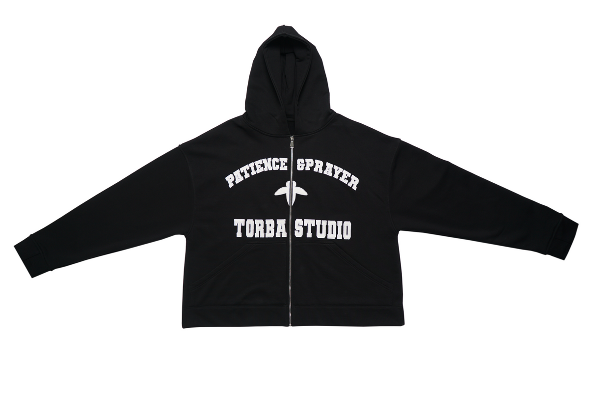 Torba patience & Prayer zip hoodie