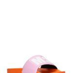 WOMAN’S ORANGE AND PINK SLIDE
