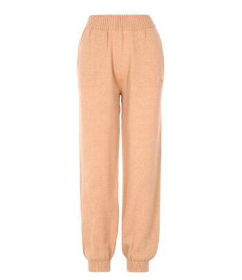 MSGM KNITWEAR BEIGE PANT