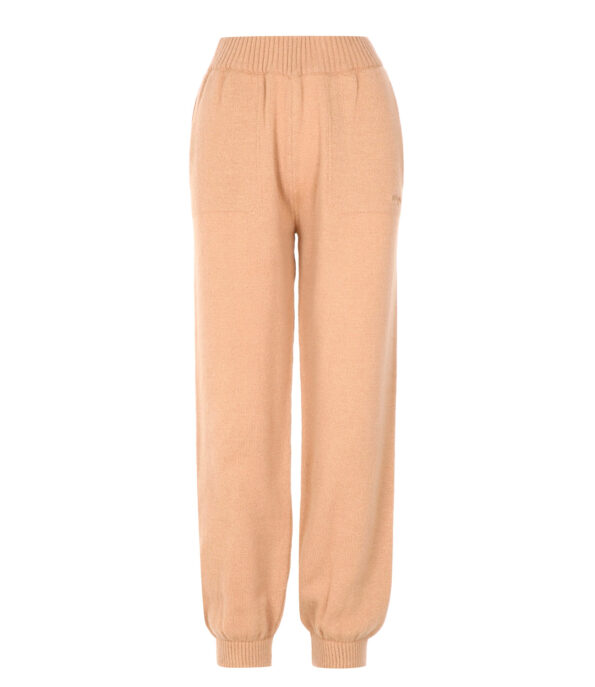MSGM KNITWEAR BEIGE PANT