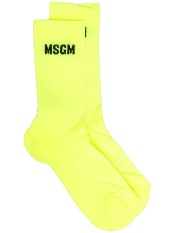 MSGM WOMAN'S YELLOW SOCKS
