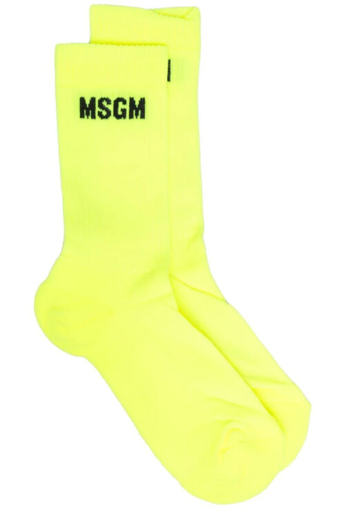 MSGM WOMAN'S YELLOW SOCKS