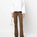 MSGM WHITE COTTON BLOUSE