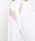 MSGM WHITE COTTON BLOUSE