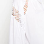 MSGM WHITE COTTON BLOUSE