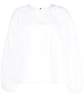 MSGM WHITE COTTON BLOUSE