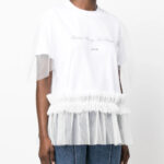 MSGM WOMAN’S OPTICAL WHITE T-SHIRT