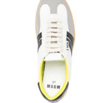 MSGM WHITE AND BLACK SNEAKERS