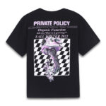 PRIVATE POLICY METAL FUNGI PRINTING SHORT SLEEVES T-SHIRT