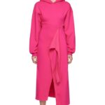 OTTOLINGER HOODED WRAP DRESS BLUSH