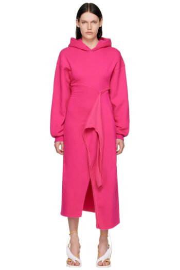 OTTOLINGER HOODED WRAP DRESS BLUSH