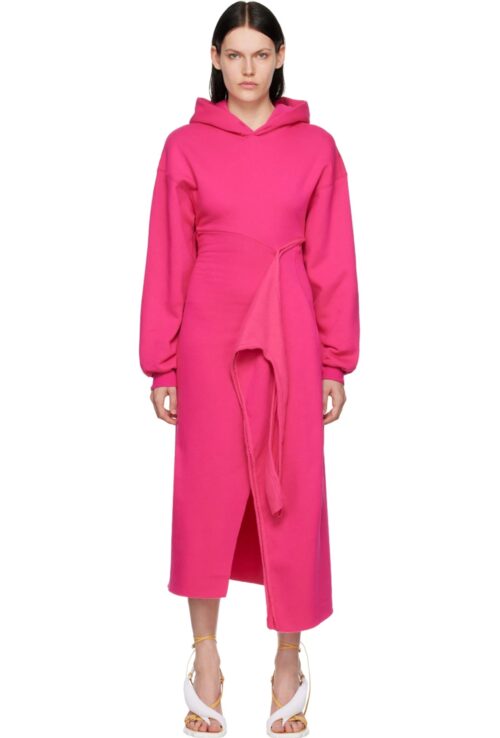 OTTOLINGER HOODED WRAP DRESS BLUSH