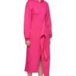 OTTOLINGER  HOODED WRAP DRESS BLUSH