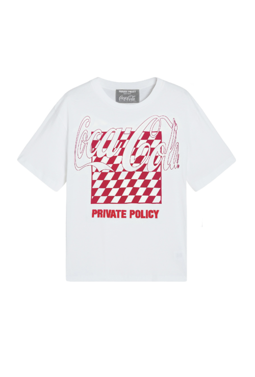 PRIVATE POLICY COCA COLA CLASSIC LOGO T-SHIRT