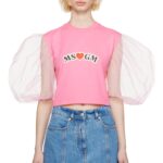 MSGM WOMAN'S PINK T-SHIRT