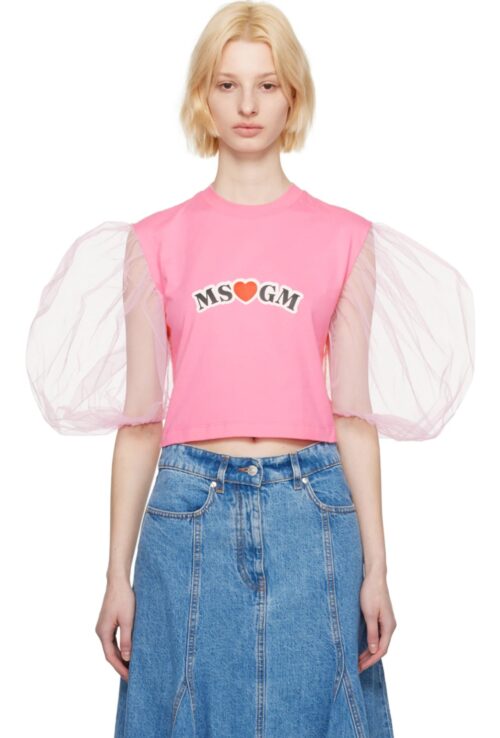 MSGM WOMAN'S PINK T-SHIRT