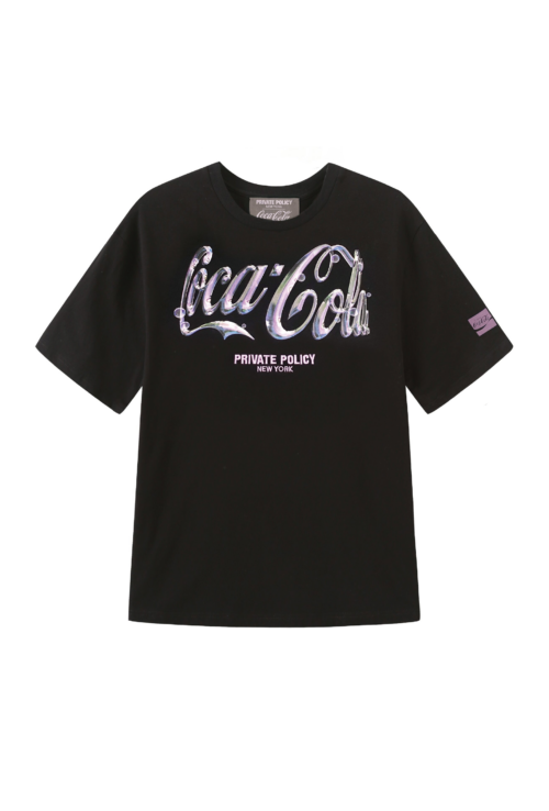 PRIVATE POLICY COCA COLA CHROME LOGO T-SHIRT