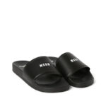 WOMEN MSGM BLACK SLIDE