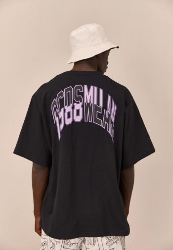 GCDS COLLEGE EMBROIDERED OVERSIZED T-SHIRT