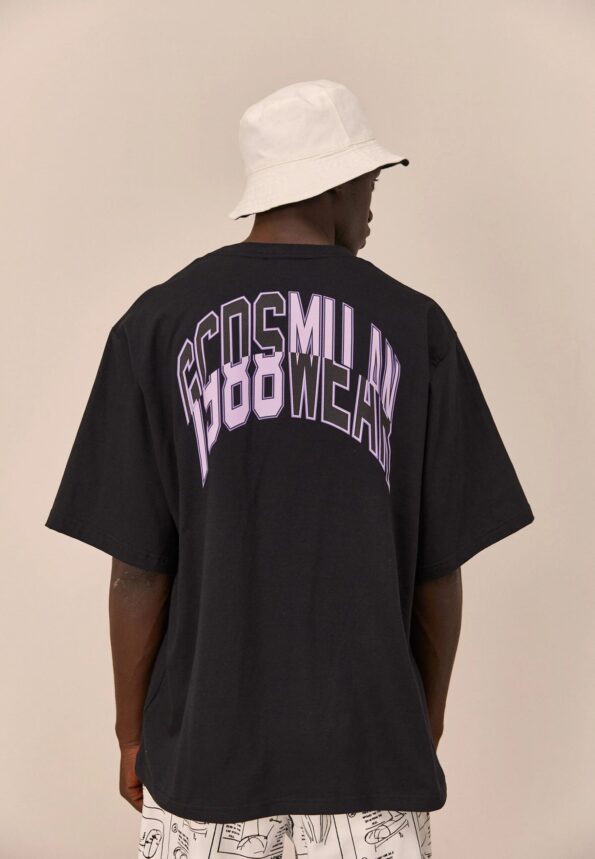 GCDS COLLEGE EMBROIDERED OVERSIZED T-SHIRT