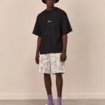 GCDS COLLEGE EMBROIDERED OVERSIZED T-SHIRT