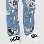 GCDS FUR LOGO SLIPPERS