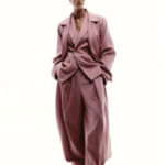 ANOUKI PINK LINEN HIGH WAISTED WIDE LEG PANTS