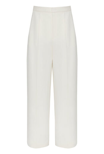 Anouki OFF WHITE COTTON TAILORED PANTS