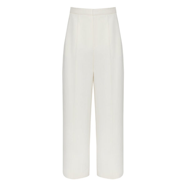 Anouki OFF WHITE COTTON TAILORED PANTS