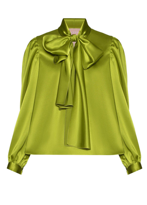 Liya Blouse With Attached Scarf