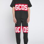 GCDS BAND LOGO REGULAR BLACK TEE