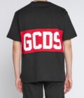 GCDS BAND LOGO REGULAR BLACK TEE