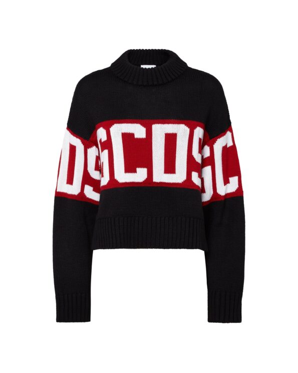 GCDS BAND LOGO BOXY SWEATER