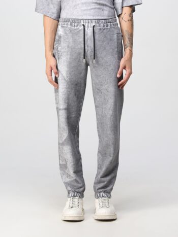 GCDS OVERDYED ROUND LOGO OVERSIZED SWEATPANTS