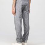 GCDS OVERDYED ROUND LOGO OVERSIZED SWEATPANTS
