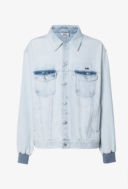 GCDS BLEACHED DENIM JACKET