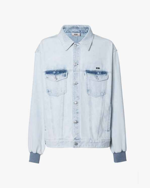 GCDS BLEACHED DENIM JACKET