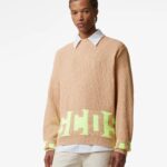 GCDS LIGHT BROWN LOW BAND SWEATER