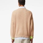 GCDS LIGHT BROWN LOW BAND SWEATER